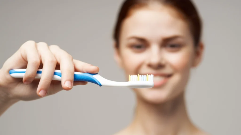 Massage Gums with a Toothbrush