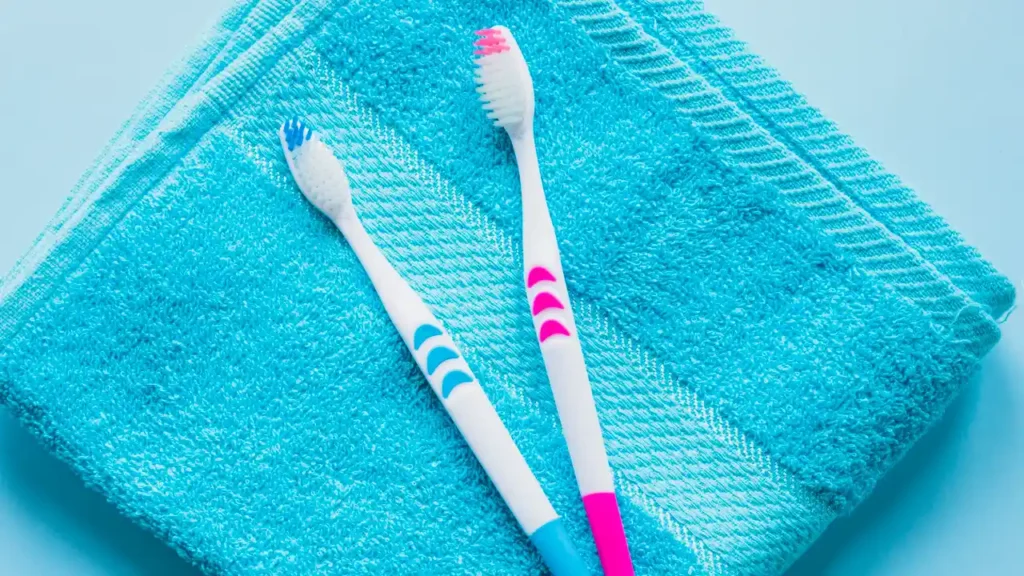 soft-bristled toothbrush